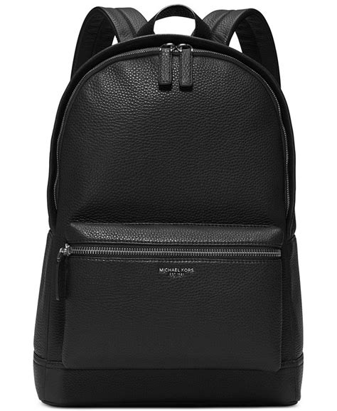 michael kors bryant pebble leather backpack|Michael Kors Bryant Pebble Leather Backpack .